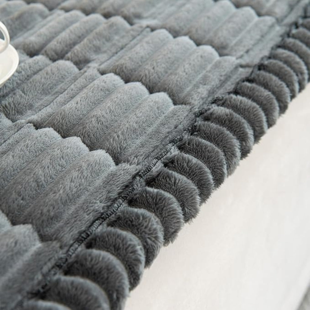 Bankhoes met Geplooide Rand en Anti-Slip Onderkant voor Sofa