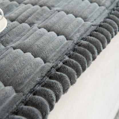 Bankhoes met Geplooide Rand en Anti-Slip Onderkant voor Sofa