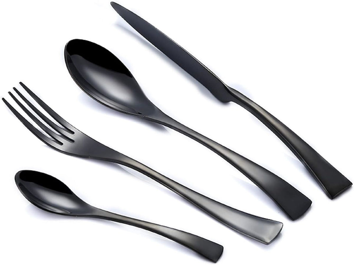 Bestek Set 4-Delig met Vork, Mes en Lepels voor Dagelijks Gebruik