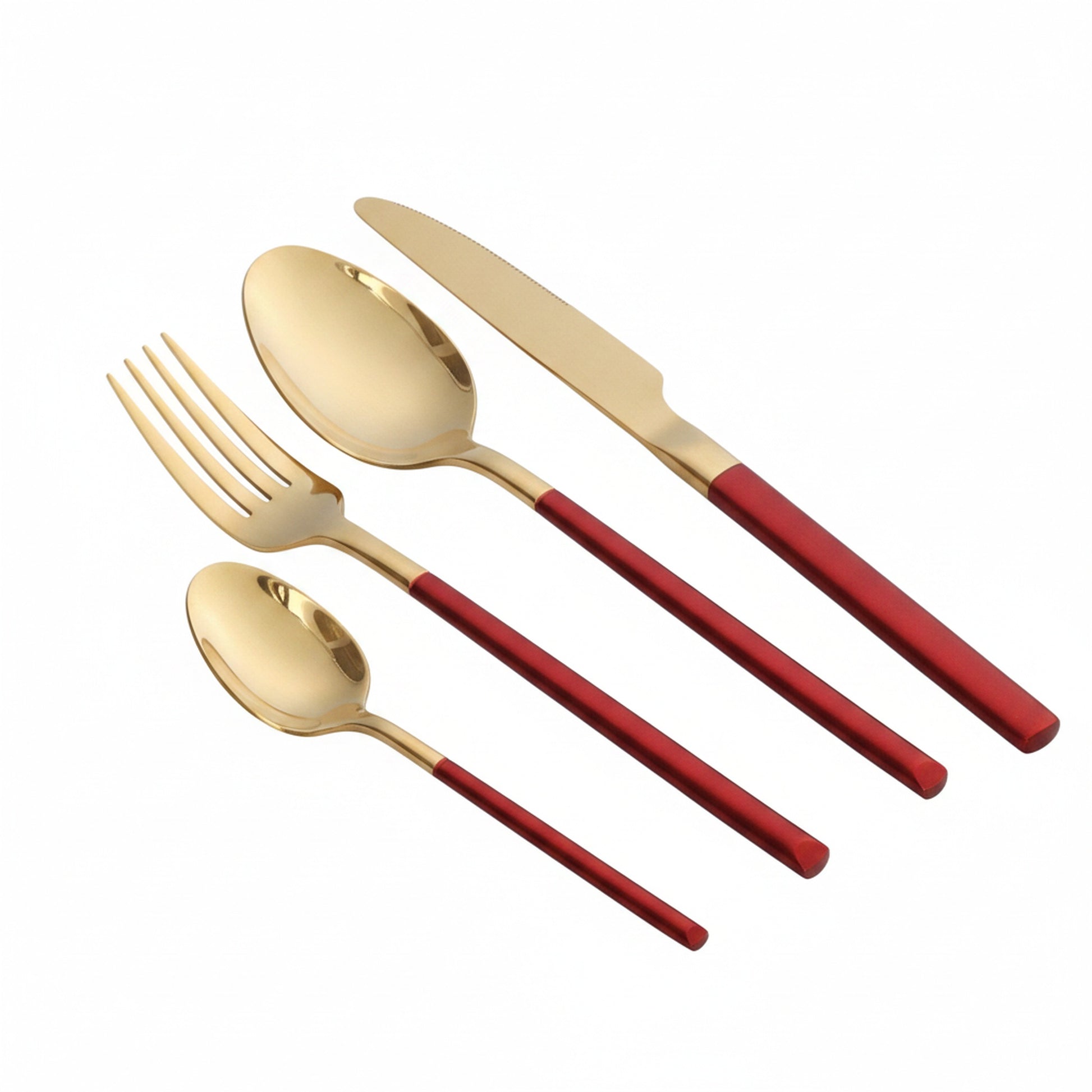 Bestekset 4-delig met Vork, Mes en Lepels in Modern Design