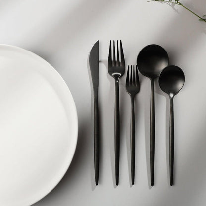 Bestekset Minimalistisch Design met Titanium Coating 20-delig