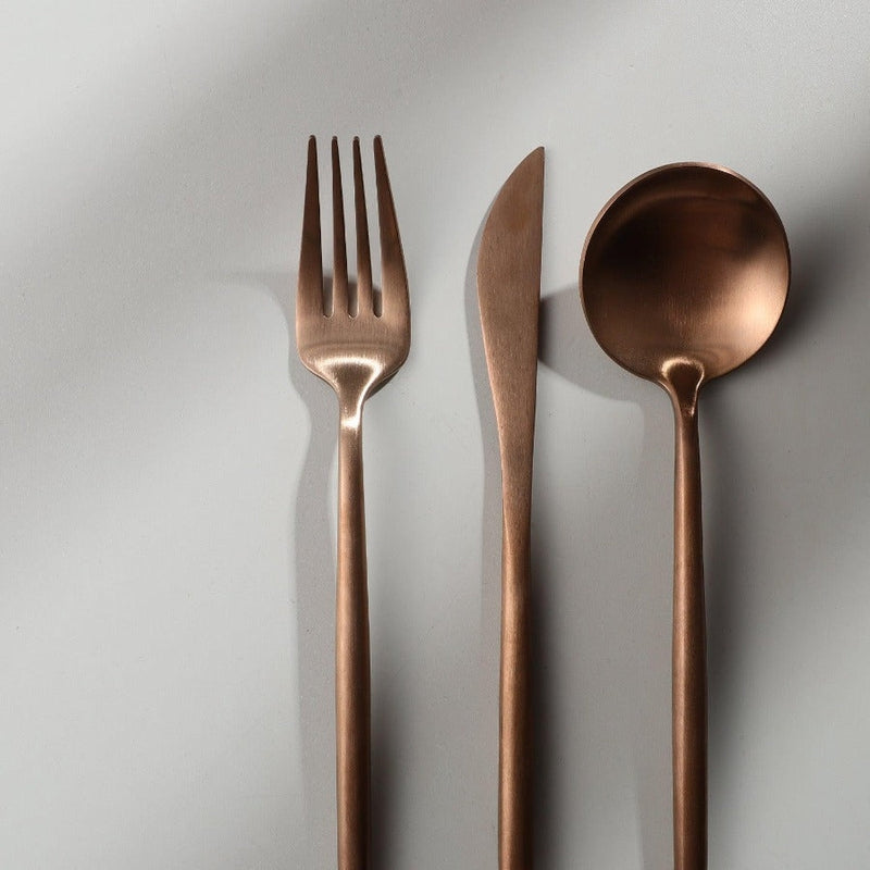 Bestekset Minimalistisch Design met Titanium Coating 20-delig