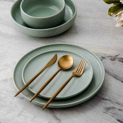 Bestekset Minimalistisch Design met Titanium Coating 20-delig