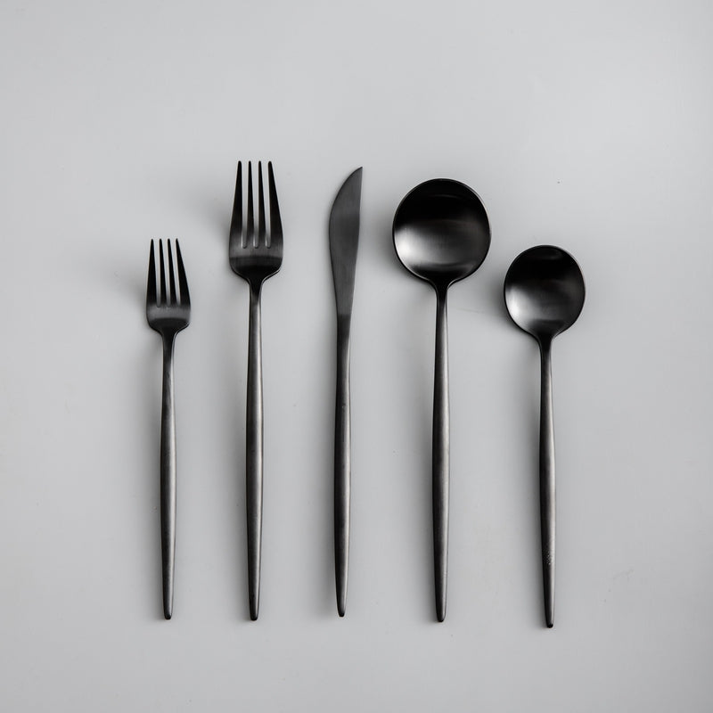 Bestekset Minimalistisch Design met Titanium Coating 20-delig