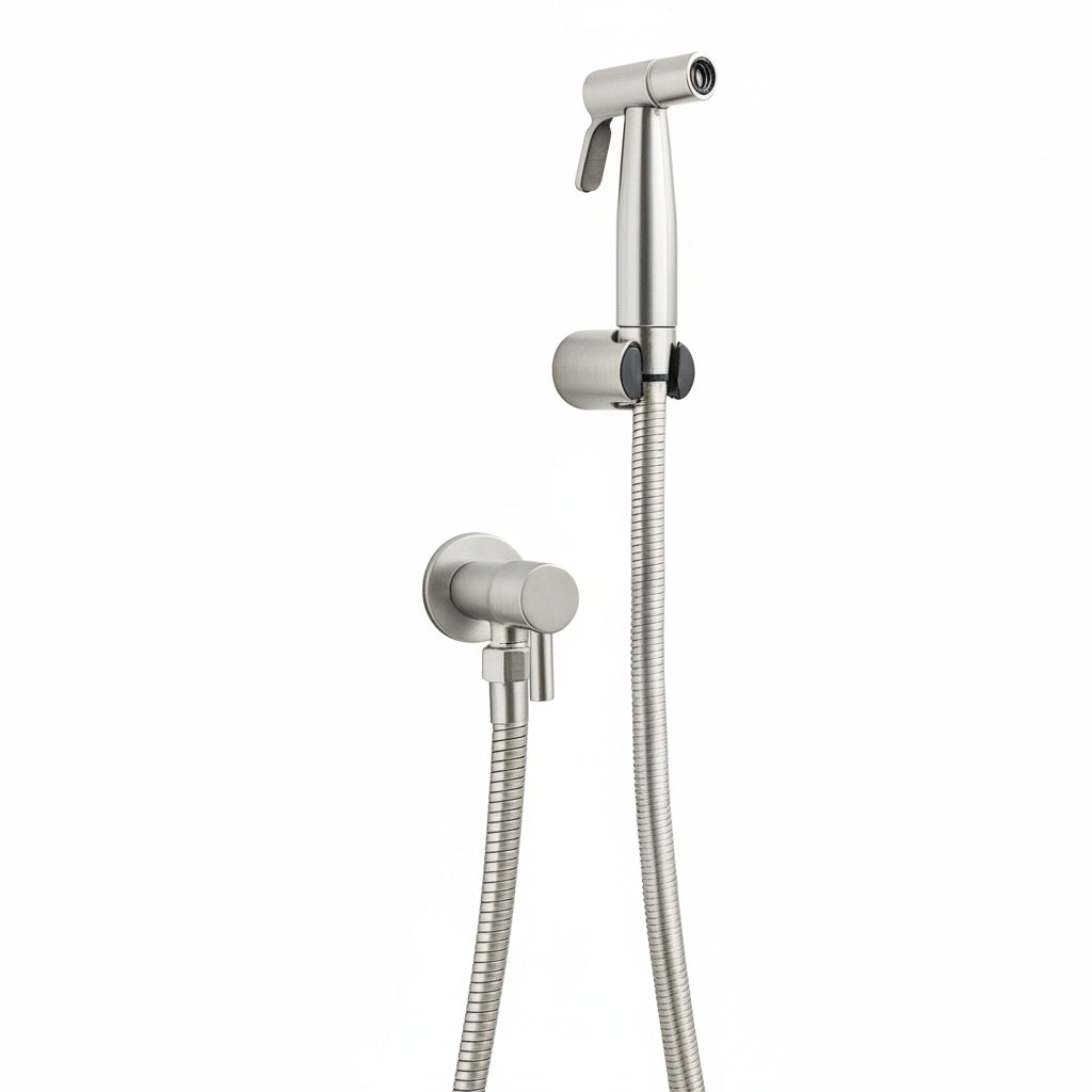 Bidet Sprayer Toiletsproeier met Wandhouder en Verstelbare Waterstraal