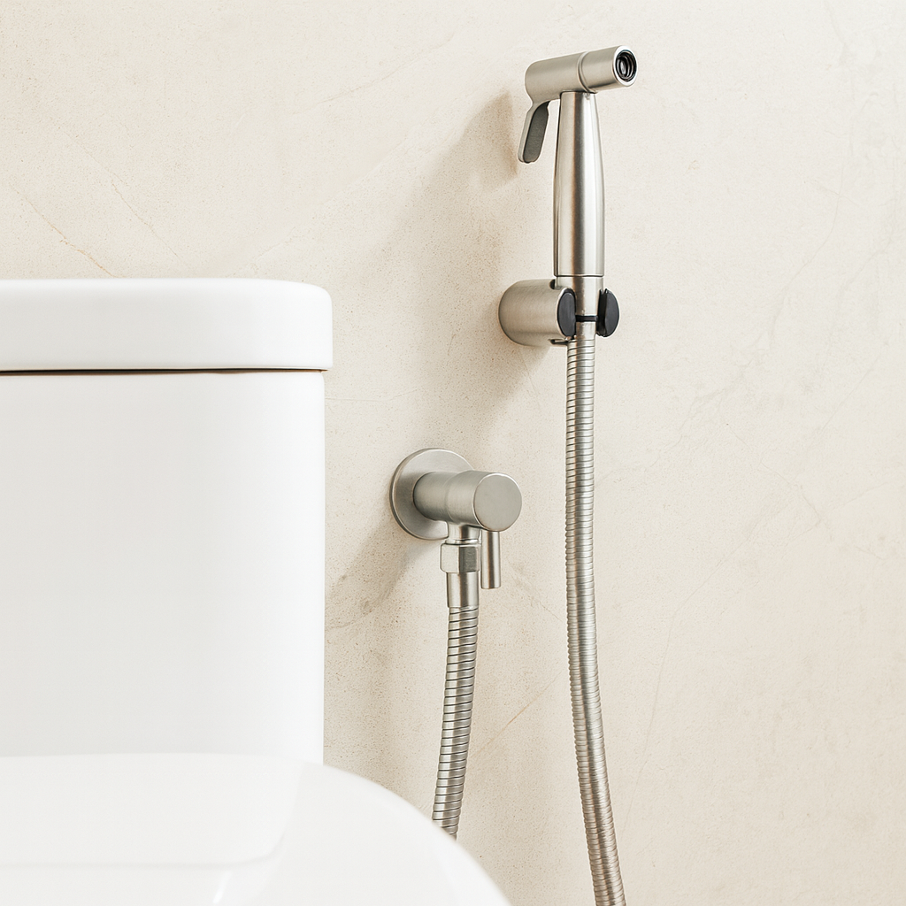 Bidet Sprayer Toiletsproeier met Wandhouder en Verstelbare Waterstraal
