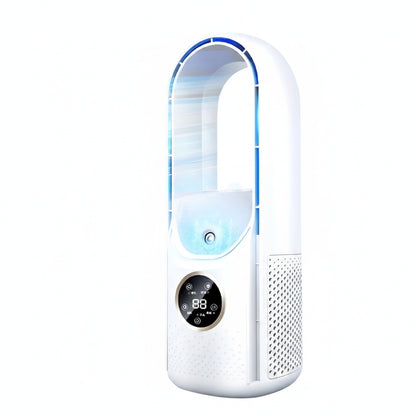 Bladloze Ventilator met Luchtbevochtiger en LED-Display
