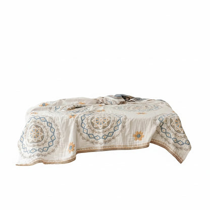 Boho Plaid met Mandala Patroon voor op Bed en Bank