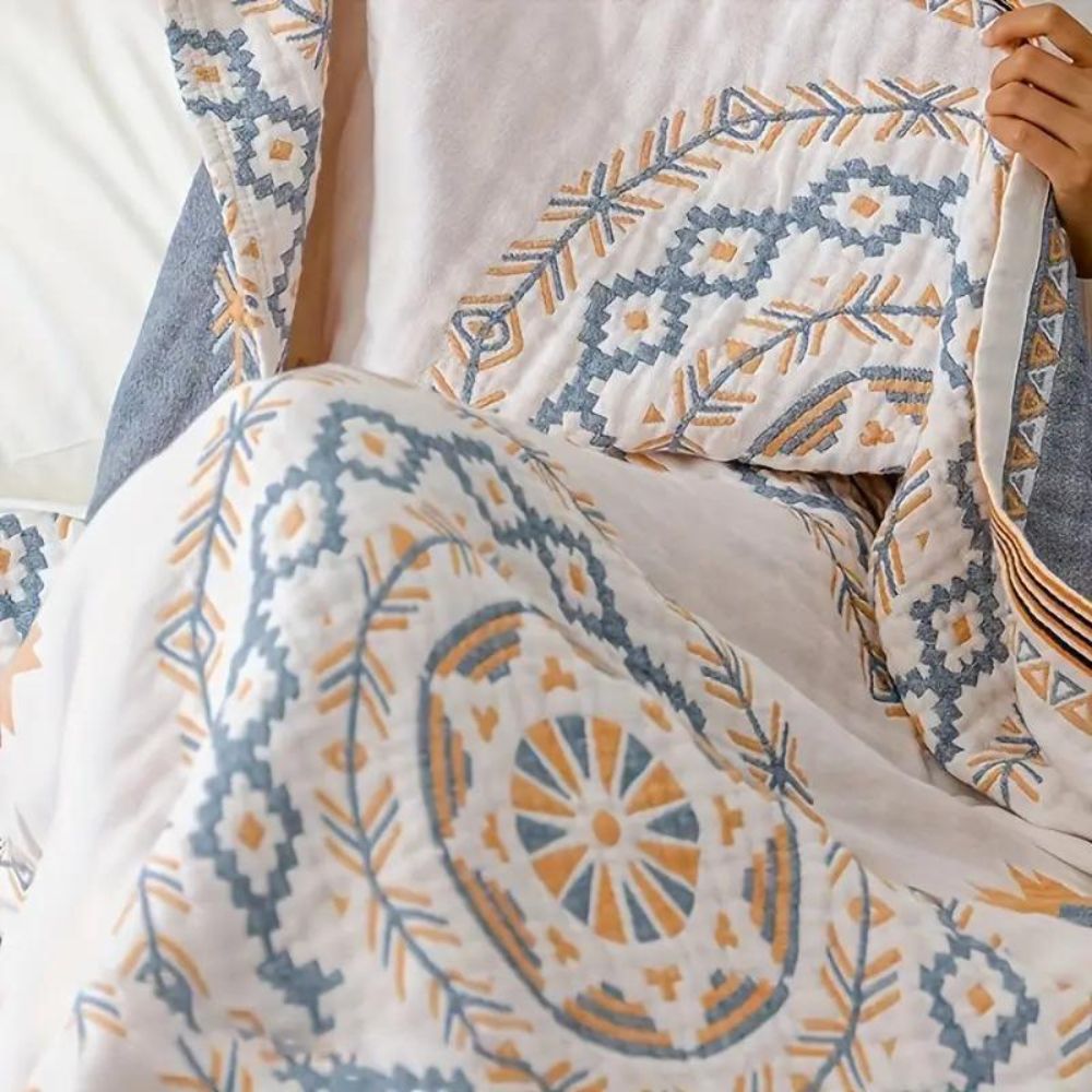 Boho Plaid met Mandala Patroon voor op Bed en Bank