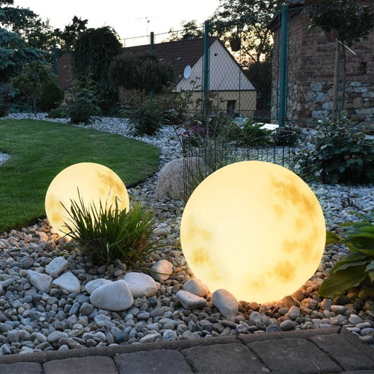 Buitenlamp Maanbol Tuin Decoratief Rond LED Oplaadbaar via USB