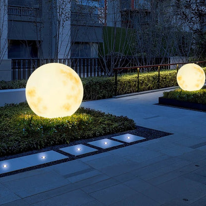 Buitenlamp Maanbol Tuin Decoratief Rond LED Oplaadbaar via USB
