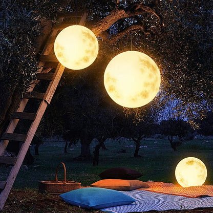 Buitenlamp Maanbol Tuin Decoratief Rond LED Oplaadbaar via USB