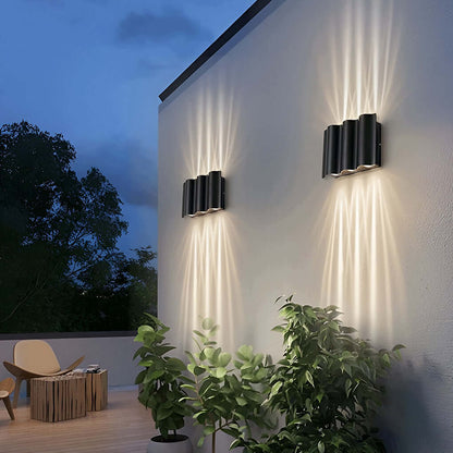 Buitenlamp Modern met Up Down LED en Golfvorm voor Gevel en Balkon