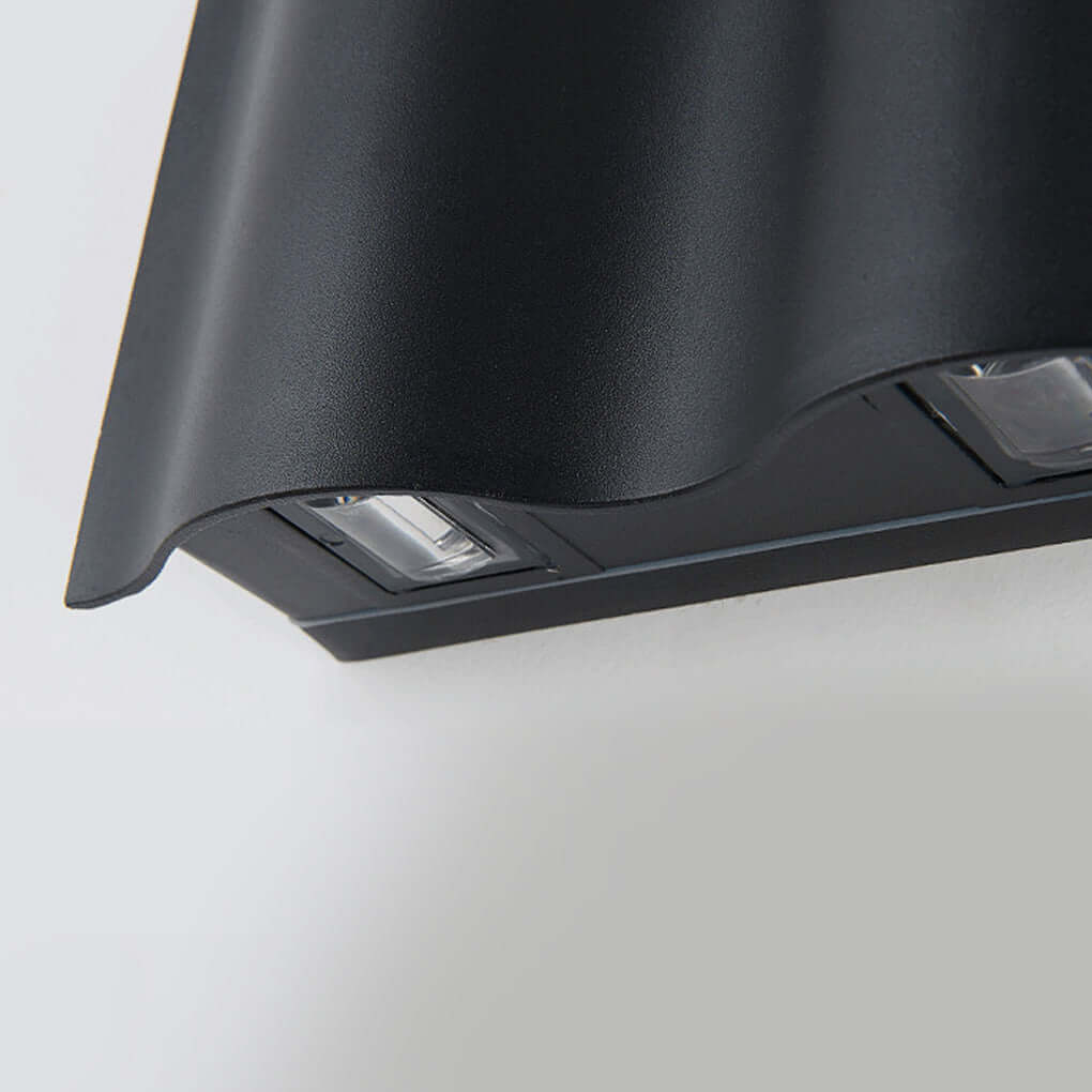 Buitenlamp Modern met Up Down LED en Golfvorm voor Gevel en Balkon