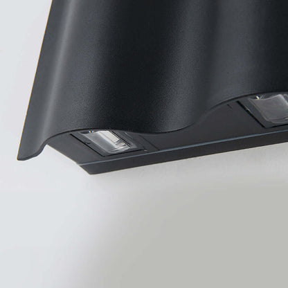 Buitenlamp Modern met Up Down LED en Golfvorm voor Gevel en Balkon
