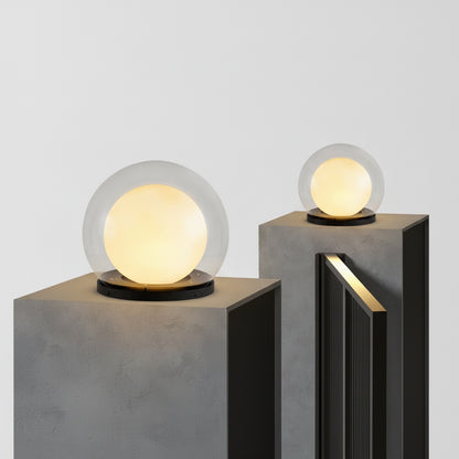 Buitenlamp Paal en Hek Globelamp Modernmet E27 Fitting en IP65 voor Tuin en Terras ##POS:1##
