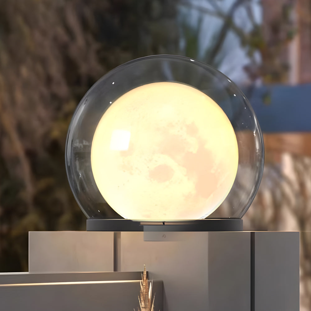 Buitenlamp Paal en Hek Globelamp Modernmet E27 Fitting en IP65 voor Tuin en Terras ##POS:3##