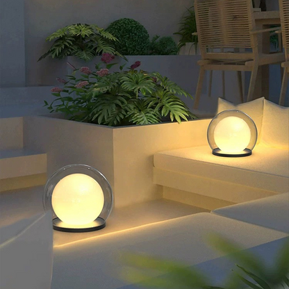 Buitenlamp Paal en Hek Globelamp Modernmet E27 Fitting en IP65 voor Tuin en Terras