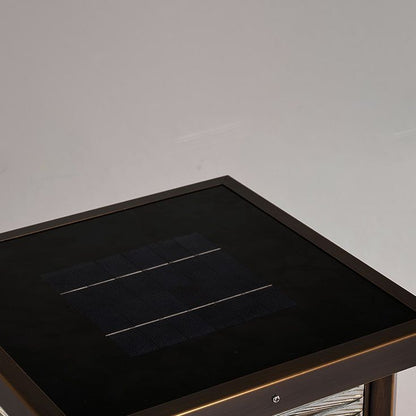 Buitenlamp Pilaar Klassiek met Geribbeld Glas en E27 Fitting voor Tuin en Oprit