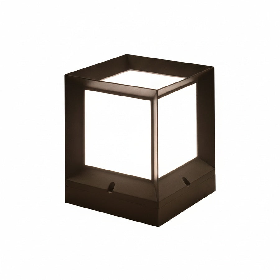 Buitenlamp Sokkel Minimalistisch met Kubusvorm en E27 Fitting