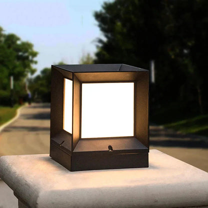 Buitenlamp Sokkel Minimalistisch met Kubusvorm en E27 Fitting