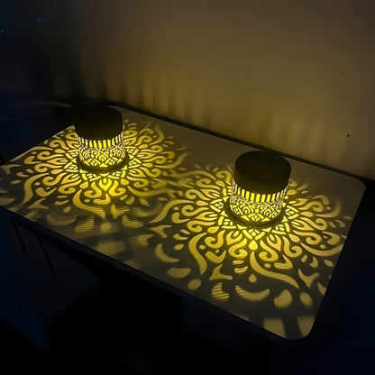 Buitenlamp Solar met Bohemian Schaduwpatroon voor Tuin en Terras