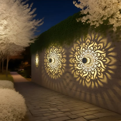 Buitenlamp Solar met Bohemian Schaduwpatroon voor Tuin en Terras