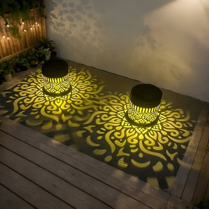 Buitenlamp Solar met Bohemian Schaduwpatroon voor Tuin en Terras