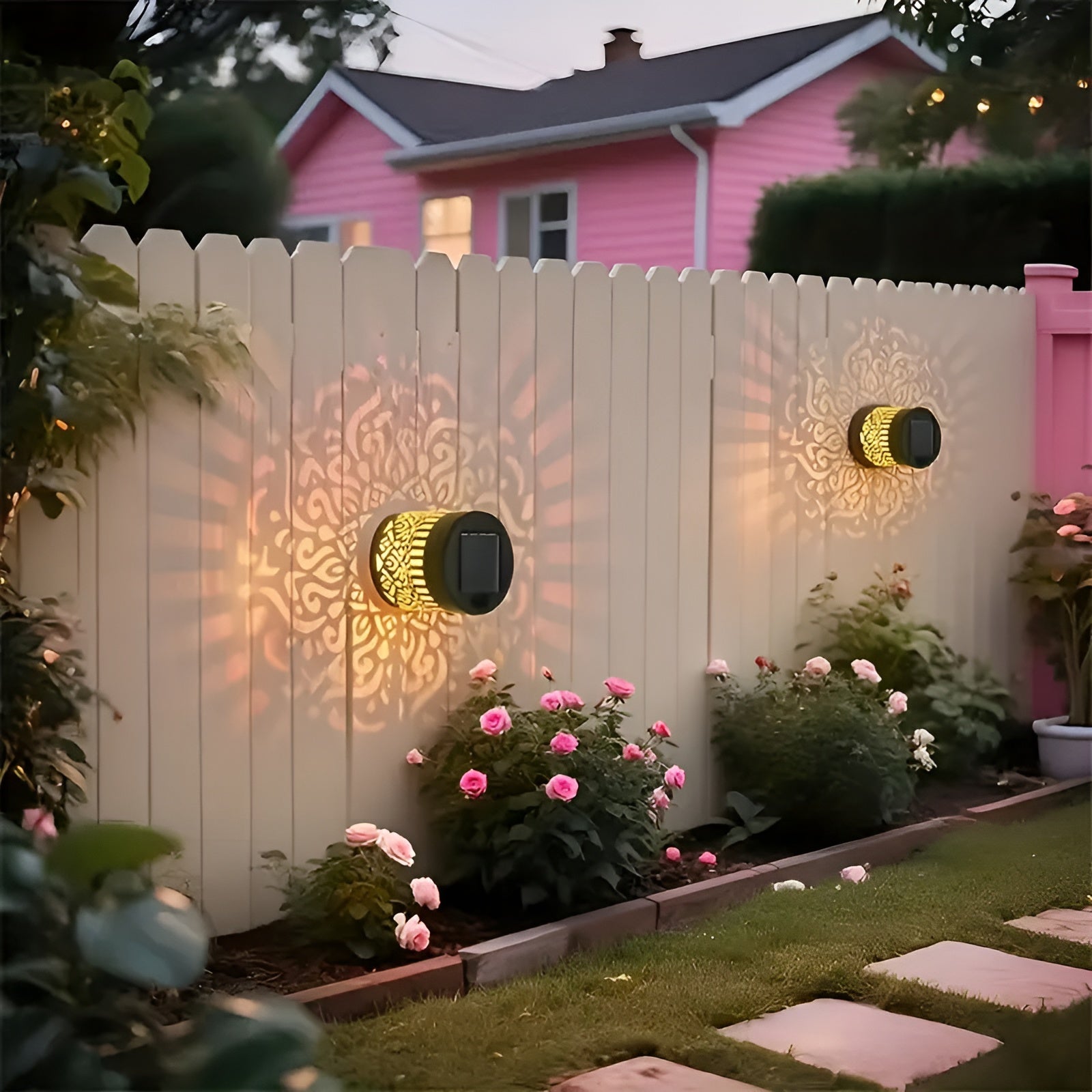 Buitenlamp Solar met Bohemian Schaduwpatroon voor Tuin en Terras