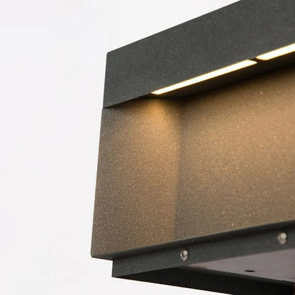 Buitenlamp Solar Zuilkop Minimalist met Warm LED Licht voor Paal en Oprit