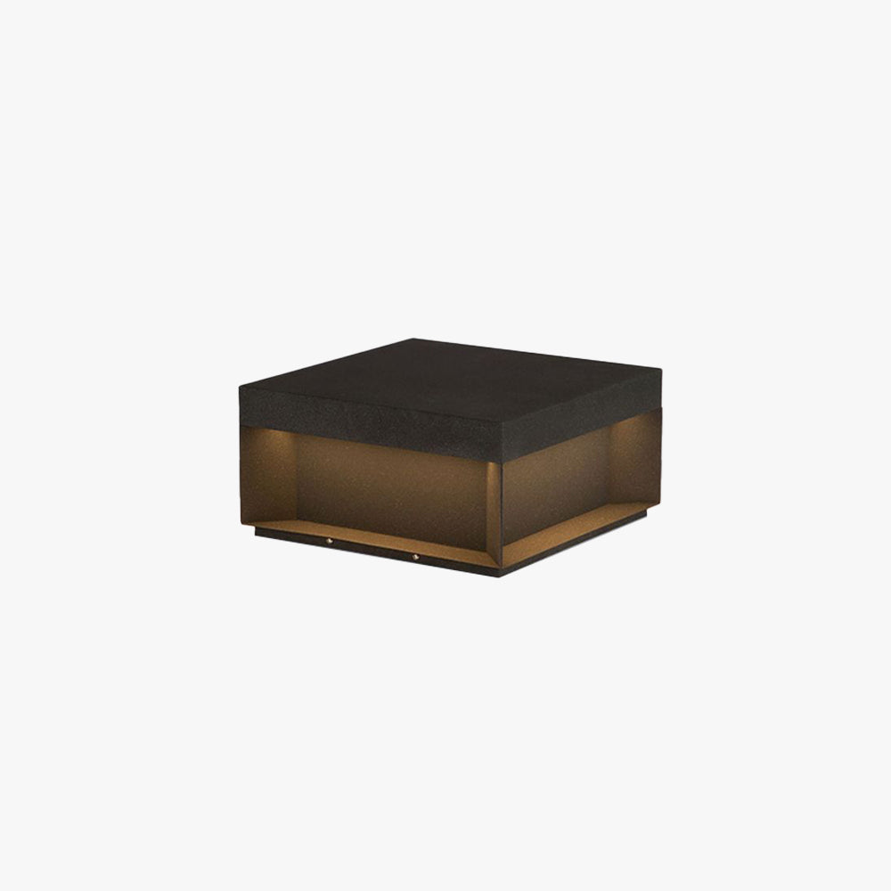 Buitenlamp Solar Zuilkop Minimalist met Warm LED Licht voor Paal en Oprit