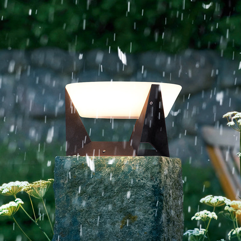 Buitenlamp Solarlamp Modern met Geïntegreerd Zonnepaneel voor Tuin en Oprit