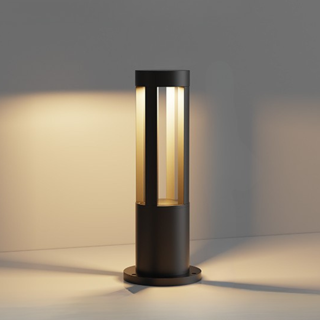 Buitenlamp Tuinpaal Modern Minimalistisch met Geïntegreerde LED en Vloerbevestiging