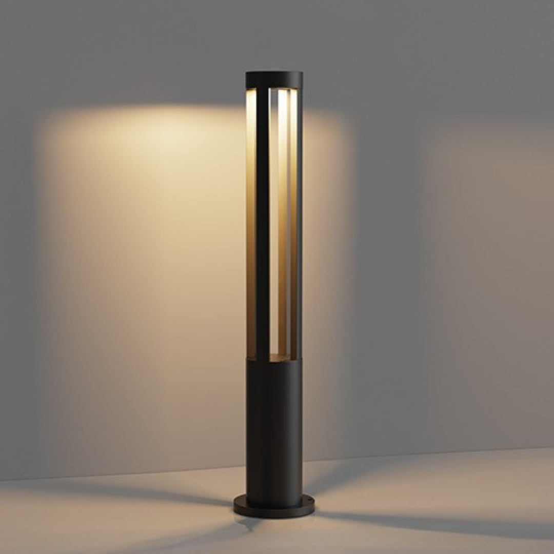 Buitenlamp Tuinpaal Modern Minimalistisch met Geïntegreerde LED en Vloerbevestiging