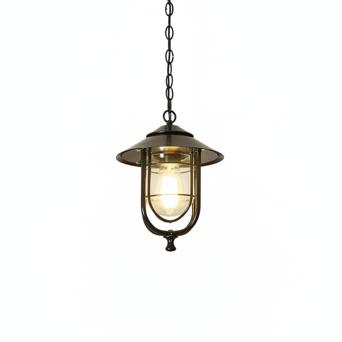 Buitenlamp Vintage Industrieel met Kooiframe en Ketting voor Buiten
