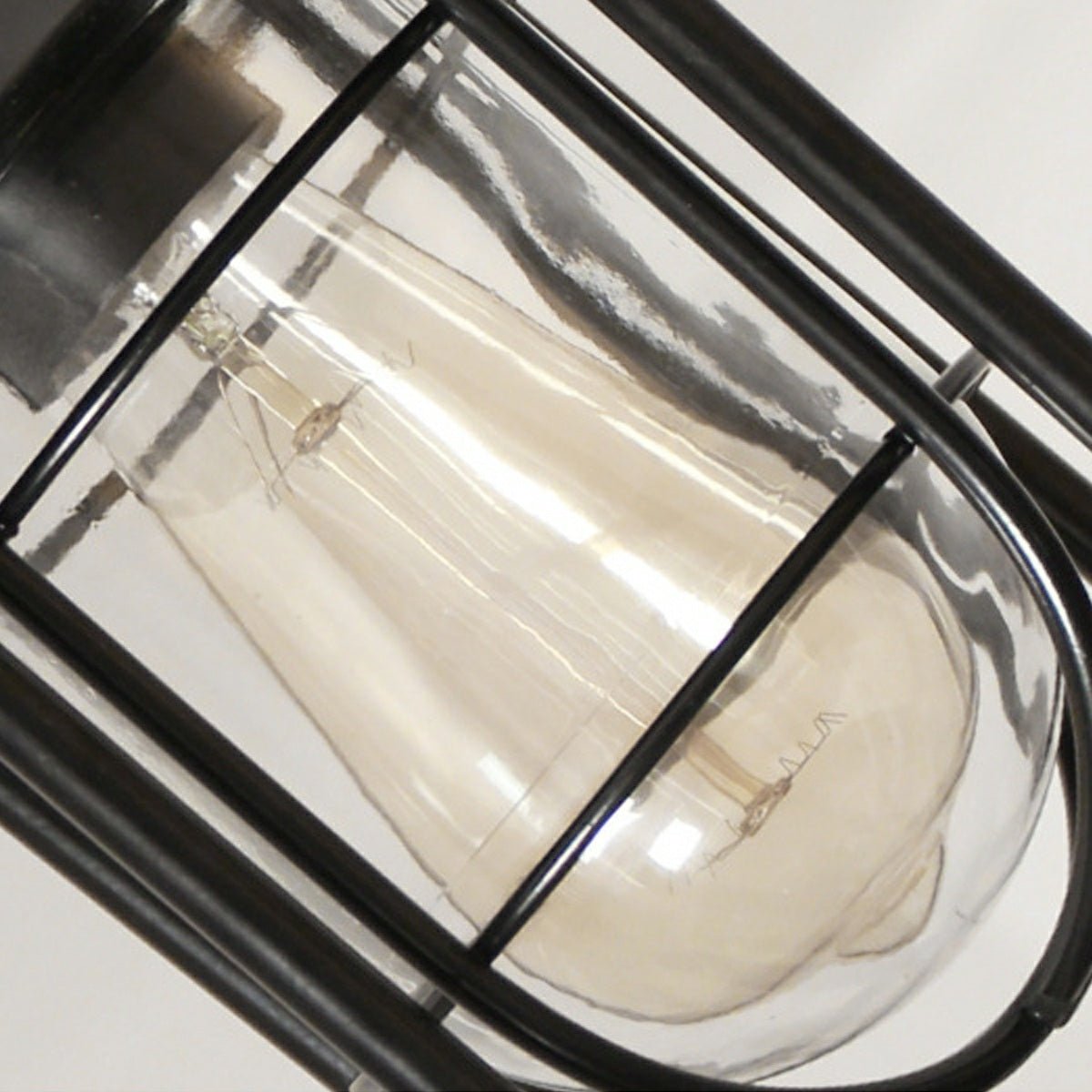 Buitenlamp Vintage Industrieel met Kooiframe en Ketting voor Buiten