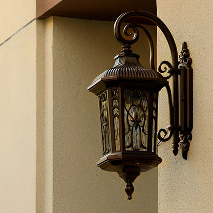 Buitenlamp Vintage met Sierpanelen en Wandbevestiging voor Entree en Veranda