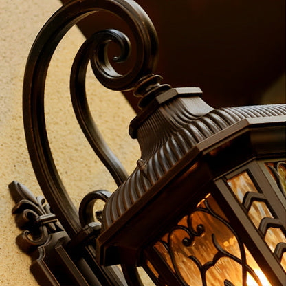 Buitenlamp Vintage met Sierpanelen en Wandbevestiging voor Entree en Veranda