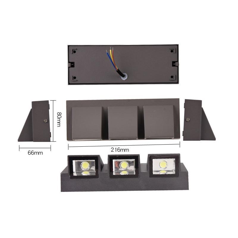 Buitenlamp Wand Modern LED met Gerichte Lichtbundel voor Buiten en Binnen