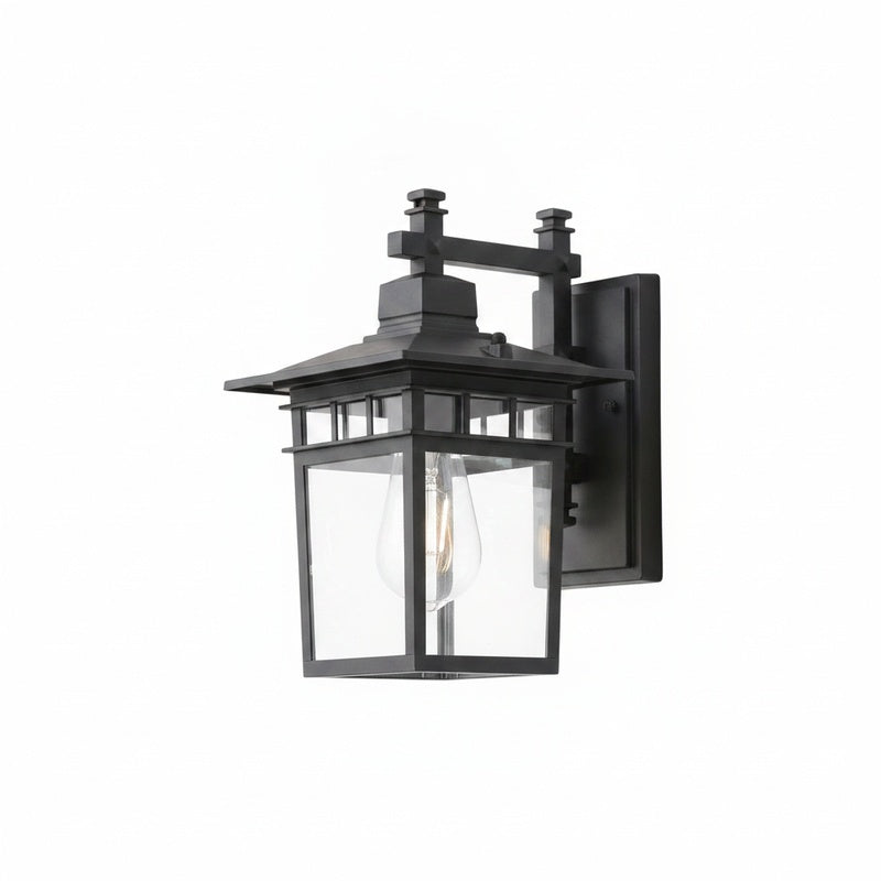 Buitenlamp Wandlamp Lantaarn Vintage met Helder Glas en E27 Fitting