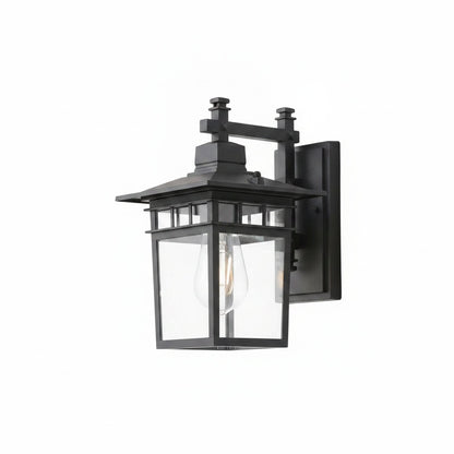 Buitenlamp Wandlamp Lantaarn Vintage met Helder Glas en E27 Fitting