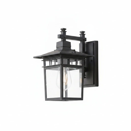 Buitenlamp Wandlamp Lantaarn Vintage met Helder Glas en E27 Fitting