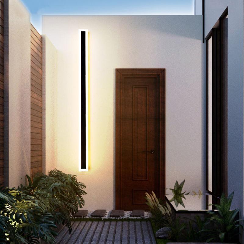 Buitenlamp Wandlamp Minimalistisch LED Lineair met Bewegingssensor Optie