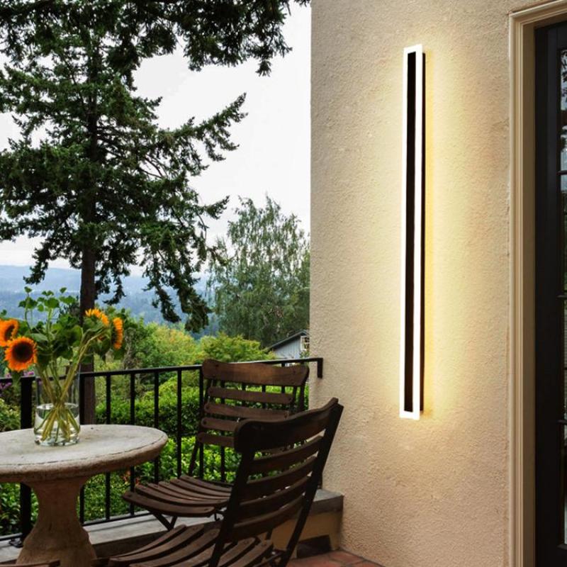 Buitenlamp Wandlamp Minimalistisch LED Lineair met Bewegingssensor Optie