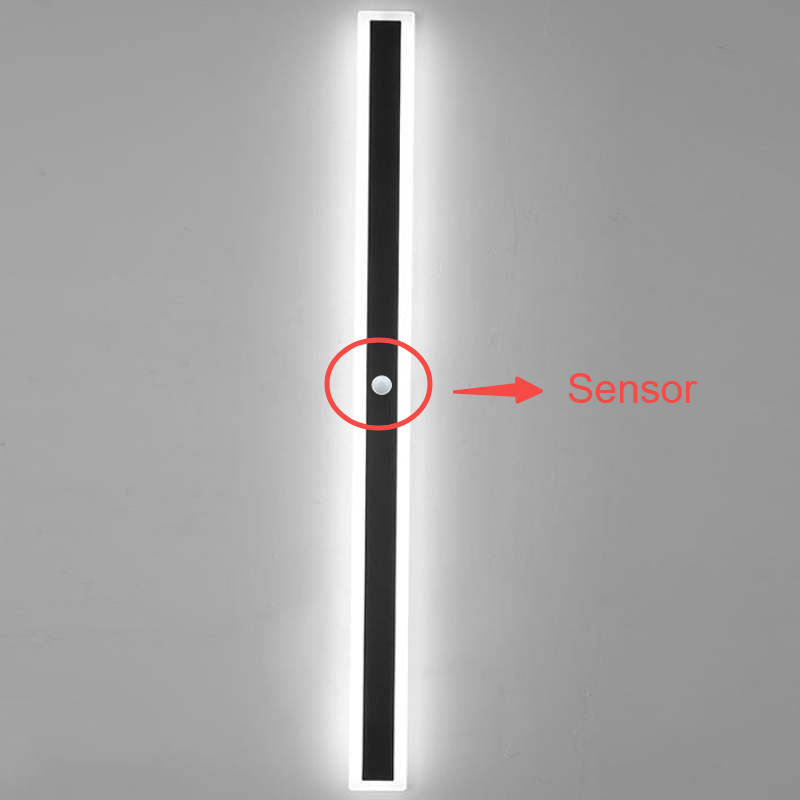Buitenlamp Wandlamp Minimalistisch LED Lineair met Bewegingssensor Optie