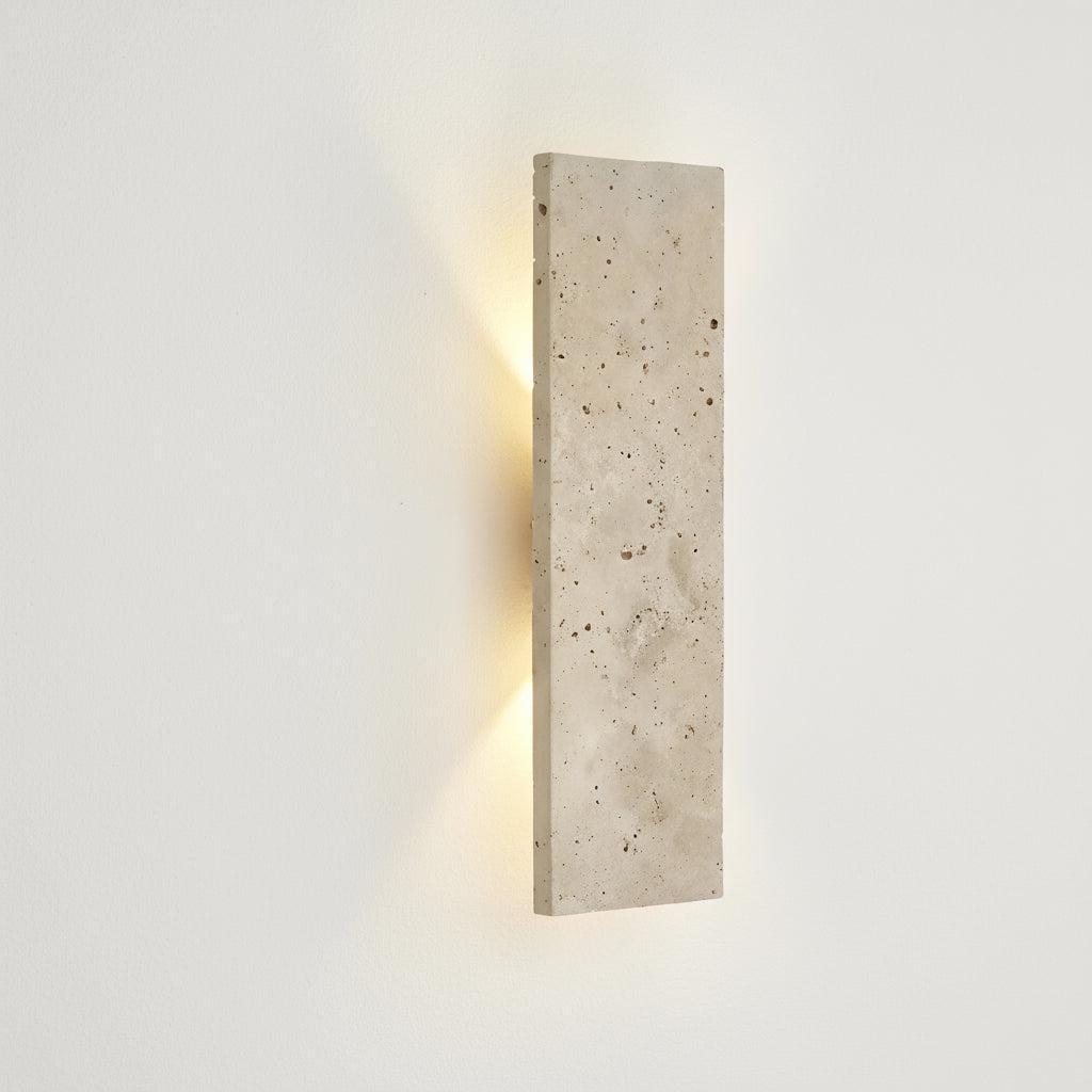 Buitenlamp Wandlamp Modern met Natuursteen Look en Geïntegreerde LED Dimbaar
