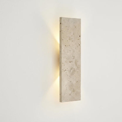 Buitenlamp Wandlamp Modern met Natuursteen Look en Geïntegreerde LED Dimbaar
