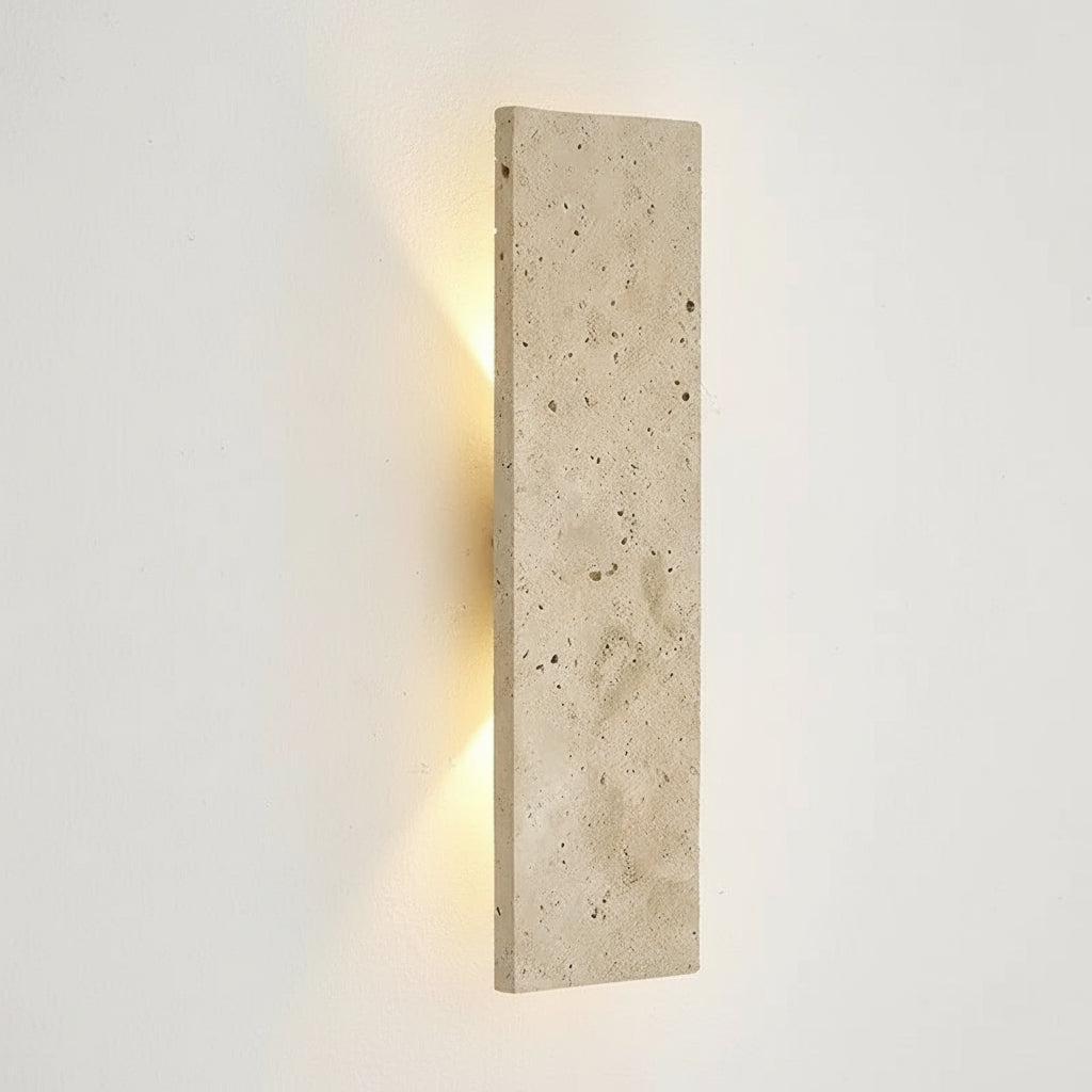 Buitenlamp Wandlamp Modern met Natuursteen Look en Geïntegreerde LED Dimbaar