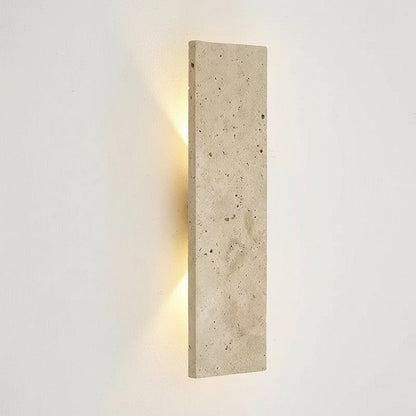Buitenlamp Wandlamp Modern met Natuursteen Look en Geïntegreerde LED Dimbaar