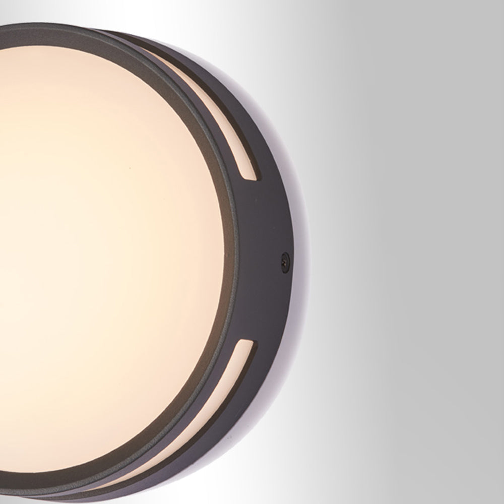 Buitenlamp Wandlamp Modern Rond met Warm Licht en IP65 Bescherming